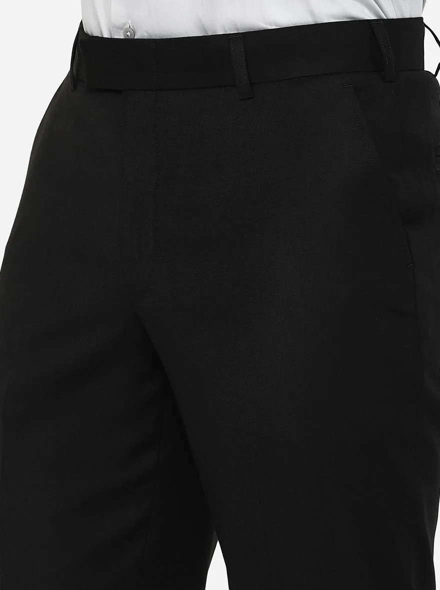 Classic Fit Black Formal Trouser by JadeBlue