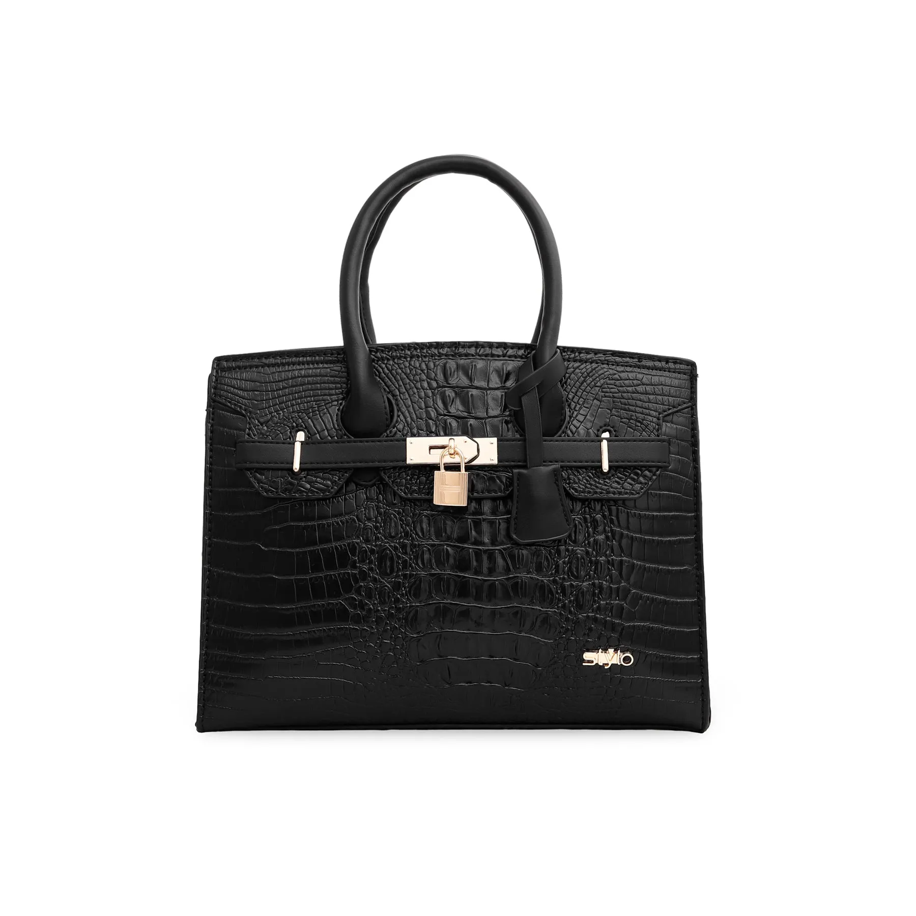 Black Formal Hand Bag P36058