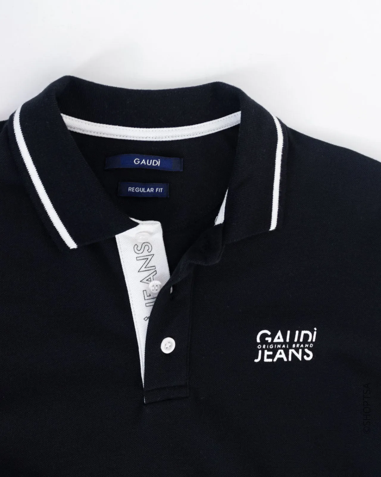 Black Gaudì Long Sleeve Polo