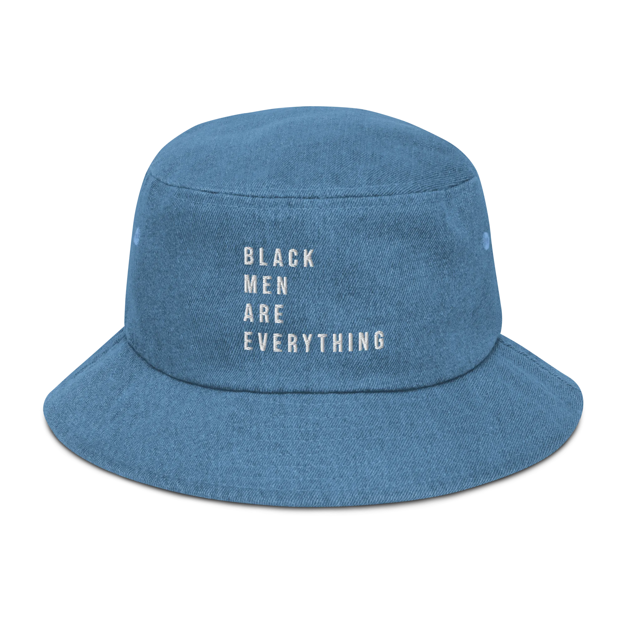 Black Men Are Everything Denim Bucket Hat