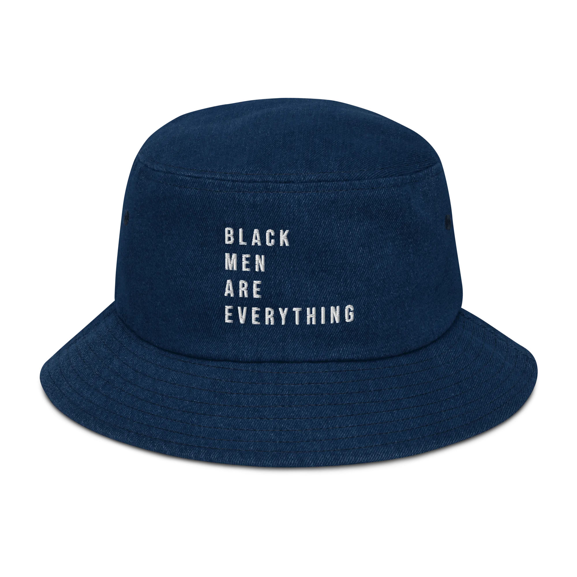 Black Men Are Everything Denim Bucket Hat