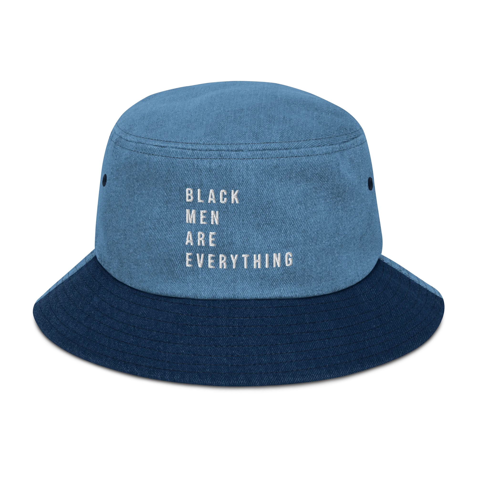 Black Men Are Everything Denim Bucket Hat