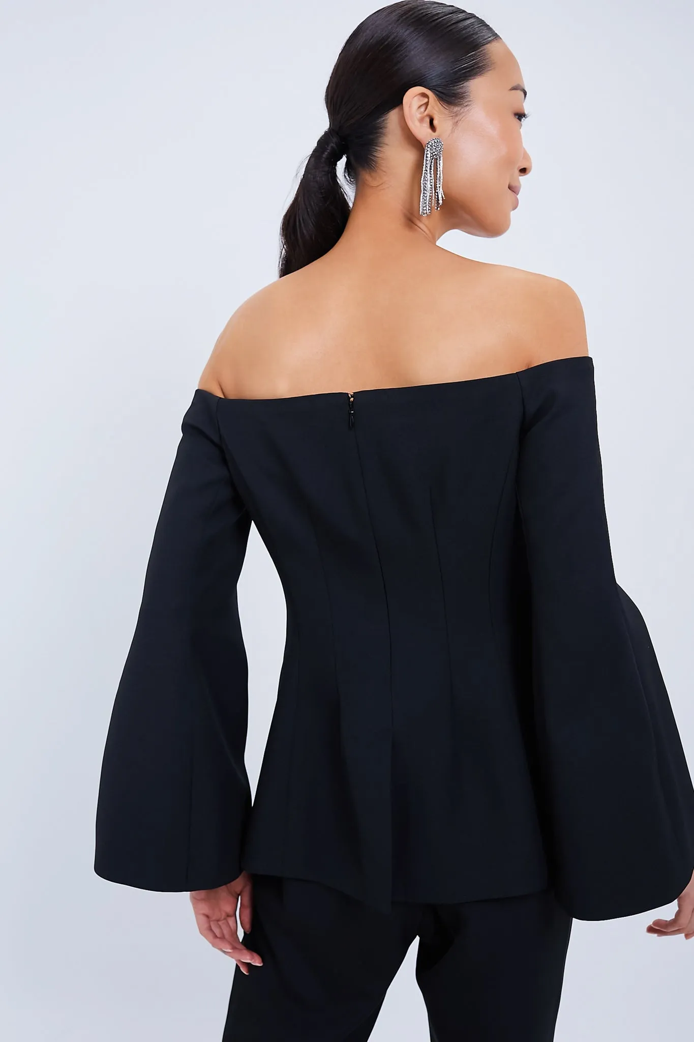 Black Off the Shoulder Bria Blouse