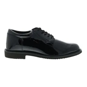 Black Plain Toe Oxfords for Men by Bates Sentry Lux High Gloss E01851