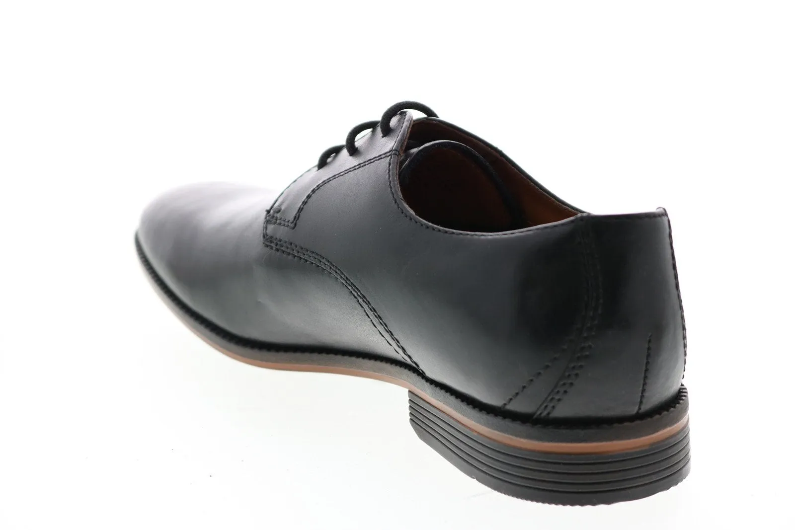 Black Plain Toe Oxfords for Men by Bostonian