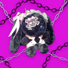 Black Rock Bunny Stuffed Toy Bag