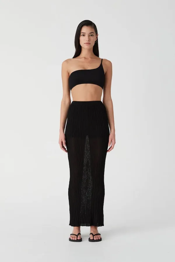 Black Saylor Maxi Skirt