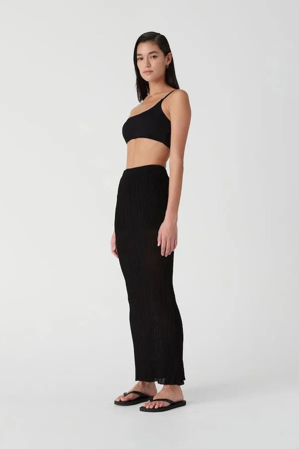 Black Saylor Maxi Skirt