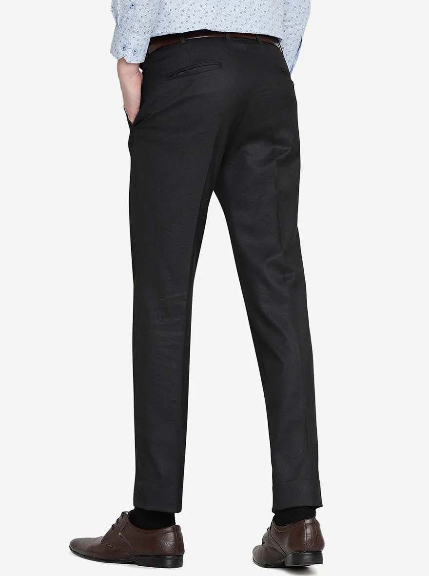 Black Slim Fit Formal Trouser from JB Studio