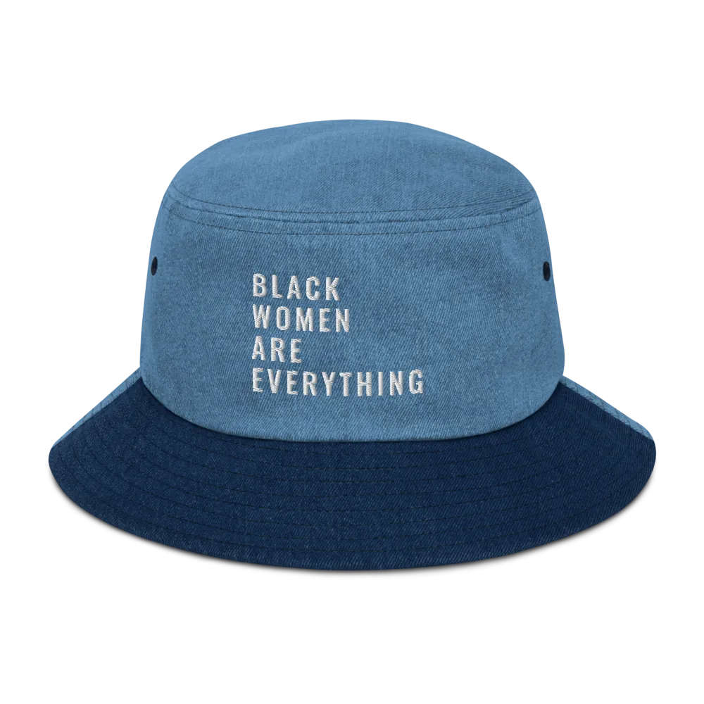 Black Women Are Everything Denim Bucket Hat