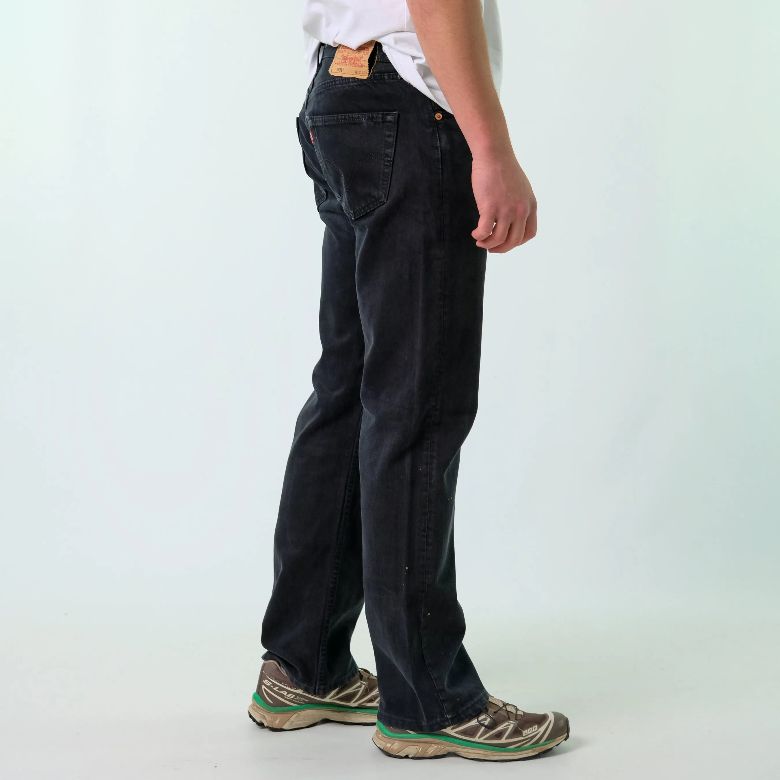 Black y2ks Levi's 501 Denim Jeans Baggy Pants (32x34)