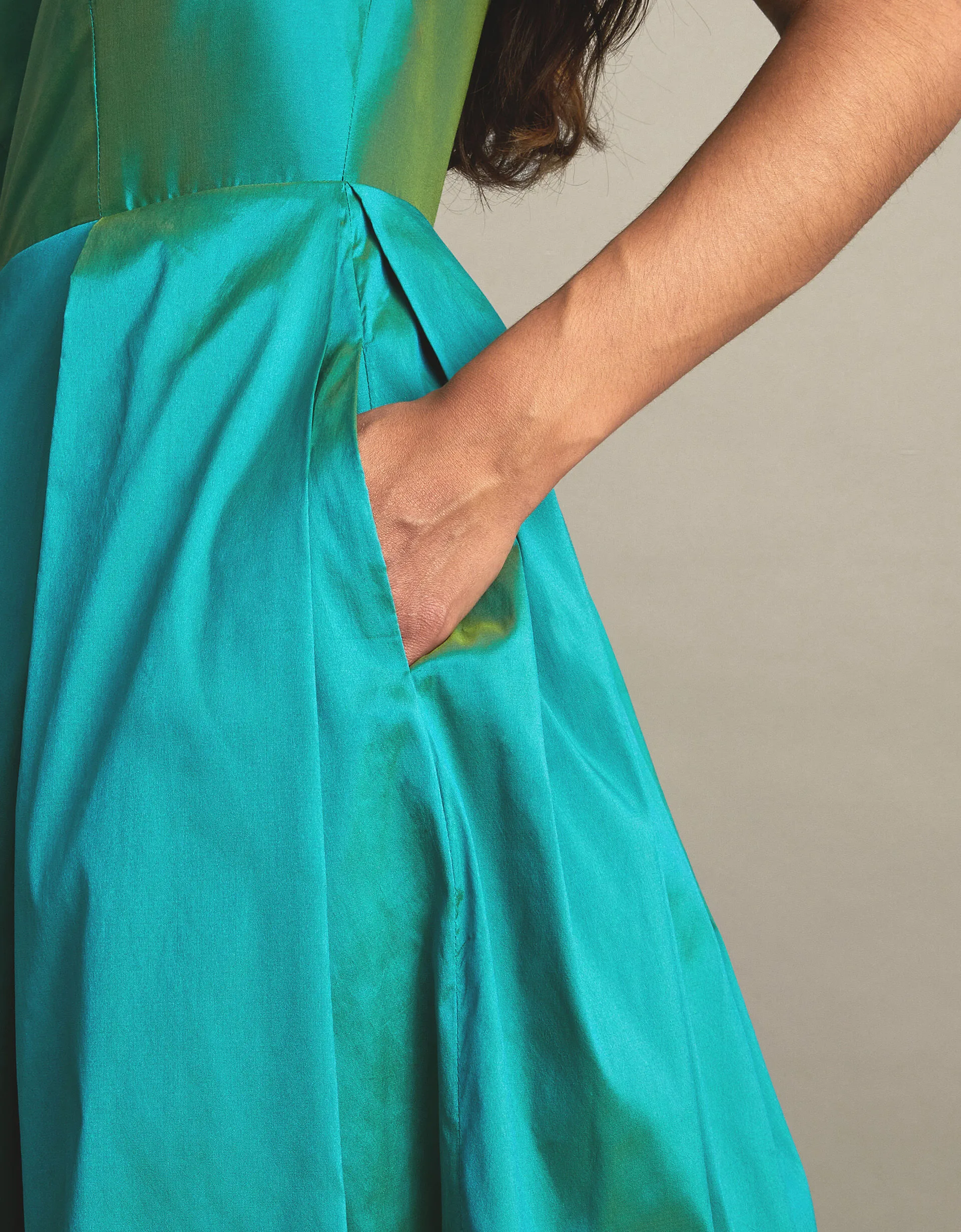 Bliss One-Shoulder Dress Green