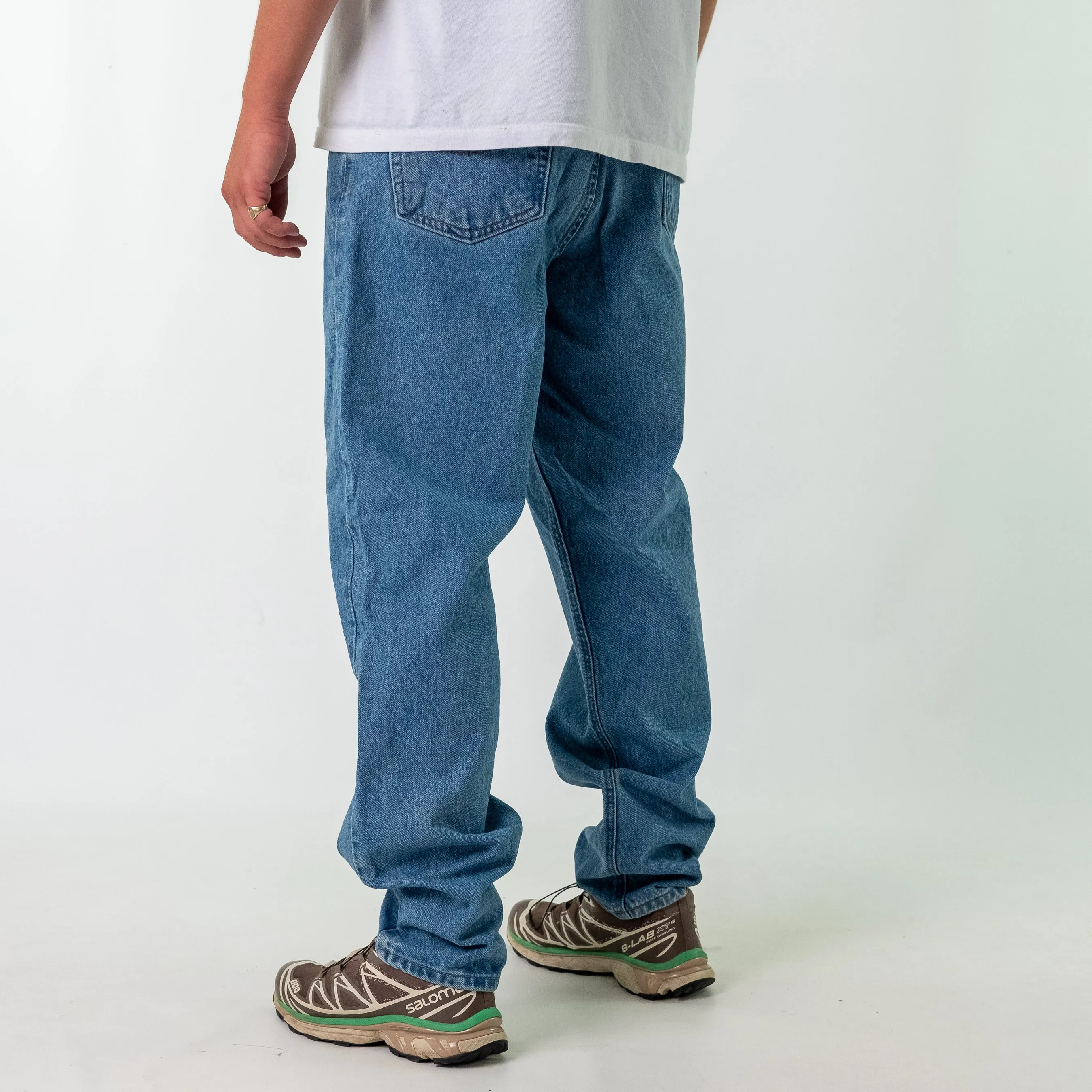 Blue y2ks Carhartt Denim Hip Hop Jeans Baggy Pants (36x32)