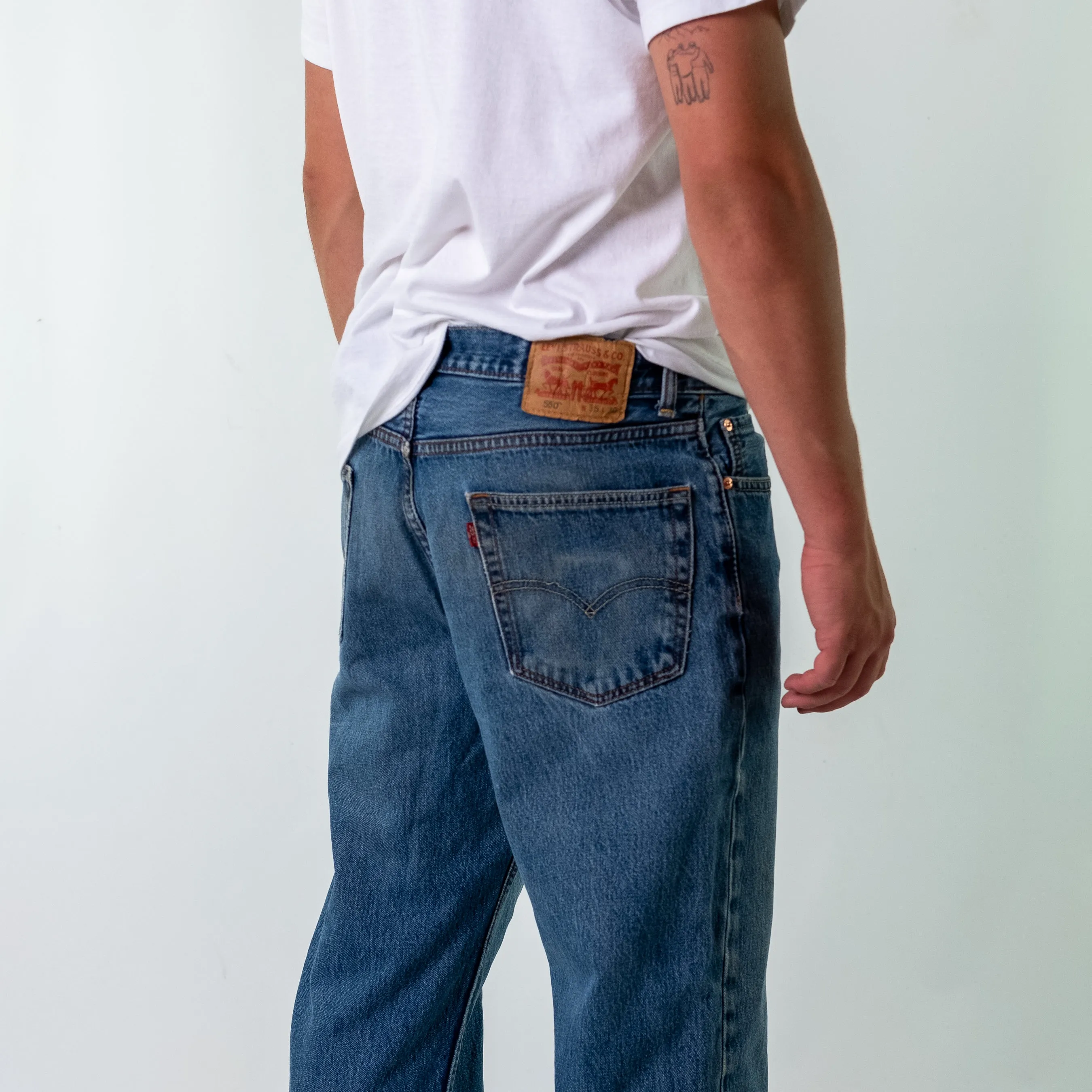 Blue y2ks Levi's Denim Jeans Baggy Pants (34x30)