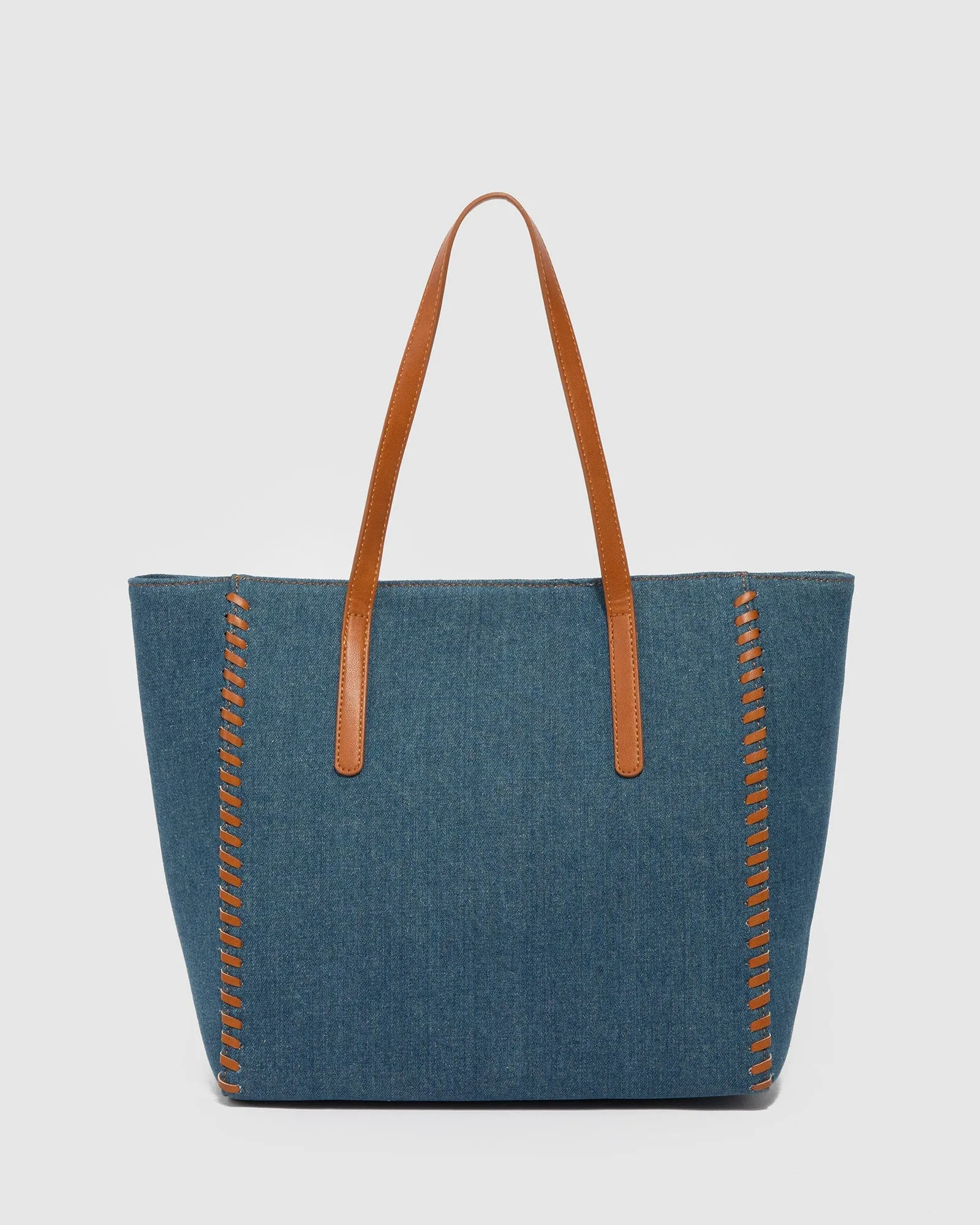 Blue Yesenia Tassel Tote Bag