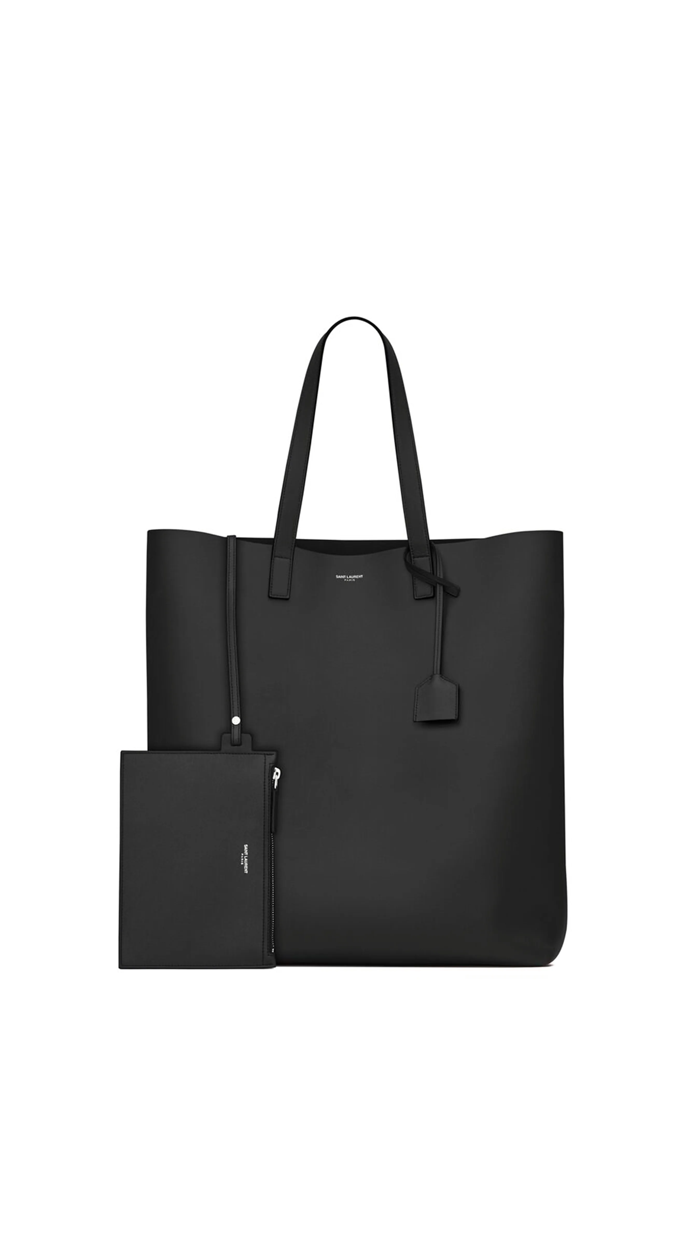 Bold Shopping Bag Soft Leather Black