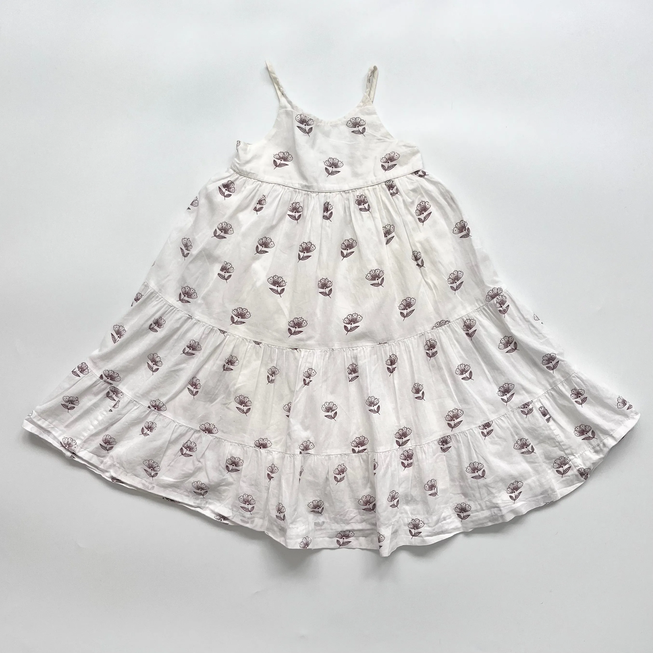 Bonpoint Floral Sundress in Cotton, Long-length, Size 3 Years