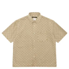 BOX DENIM SS SHIRT TAN