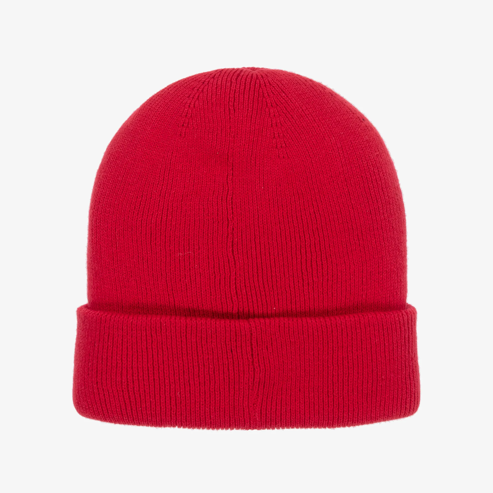 Boys Red Knitted Beanie Hat