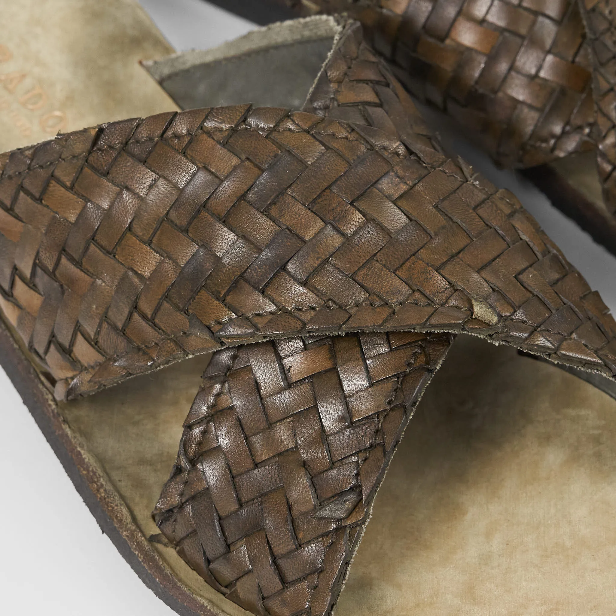 braided leather sandals for ladies by brador