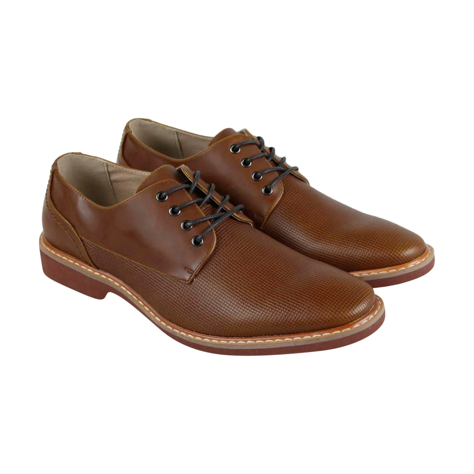 Brown Jupiter Plain Toe Oxfords by Unlisted