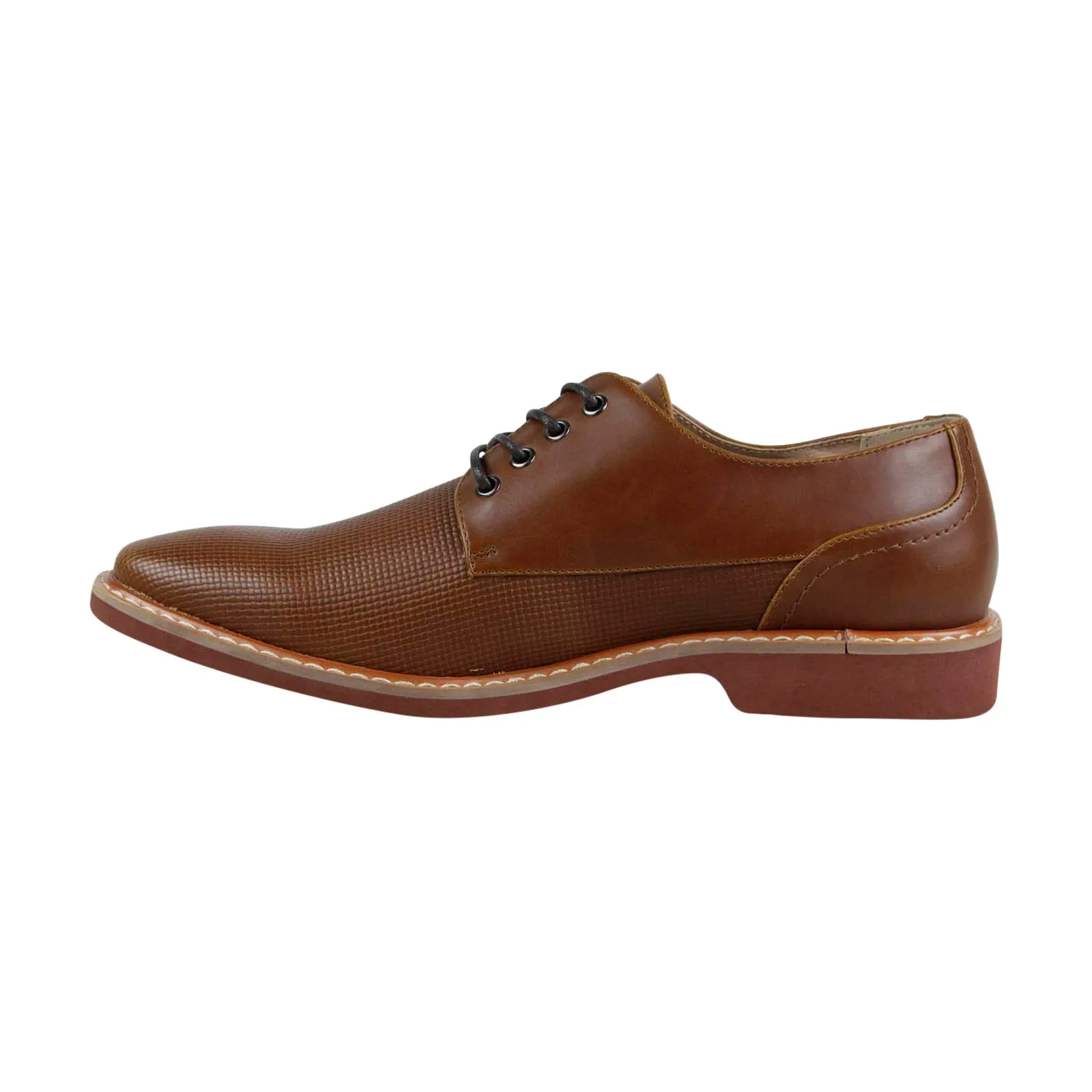 Brown Jupiter Plain Toe Oxfords by Unlisted