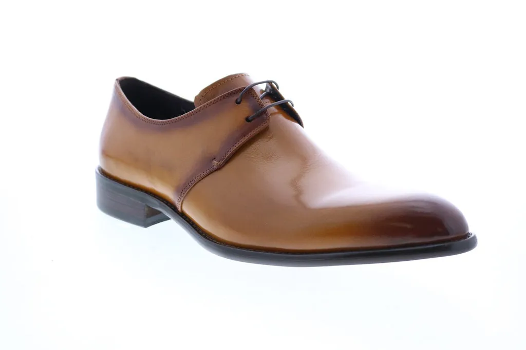 Brown Leather Cap Toe Oxfords