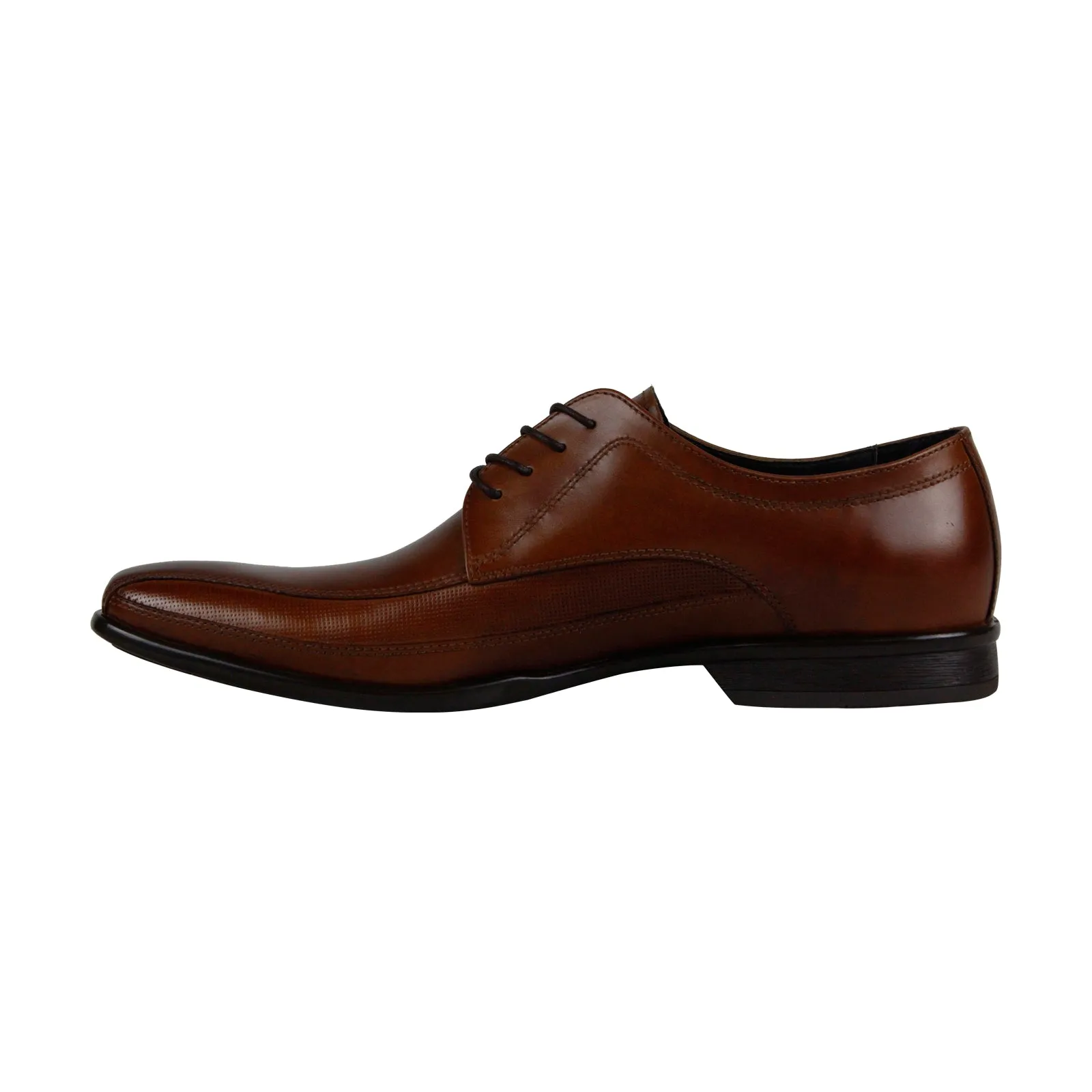 Brown Leather Plain Toe Oxfords by Kenneth Cole New York Extra Distance