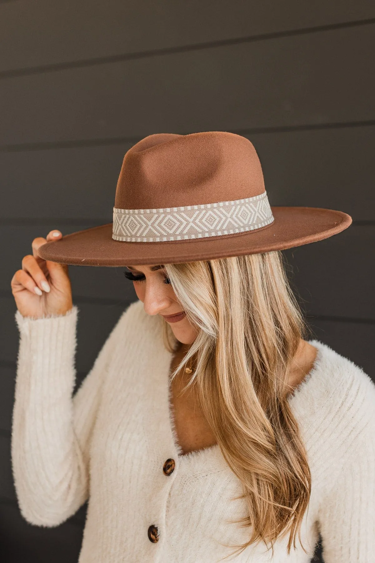 Brown Wide Brim Hat - Exciting Product