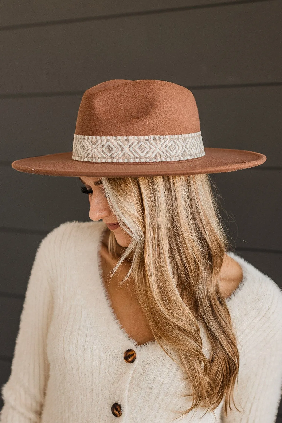 Brown Wide Brim Hat - Exciting Product