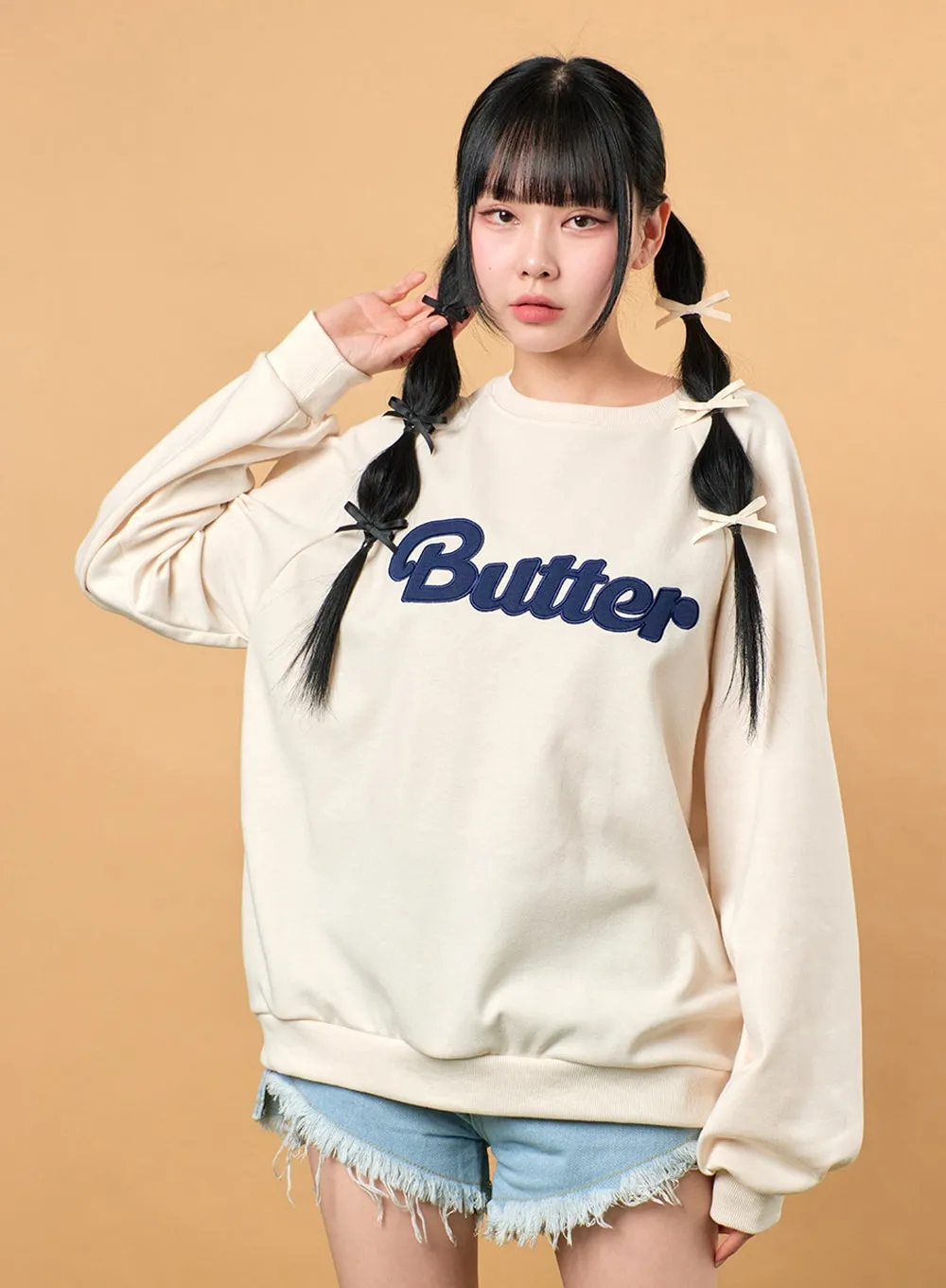 Butter Lettering Sweatshirt IJ430 - Shop Now