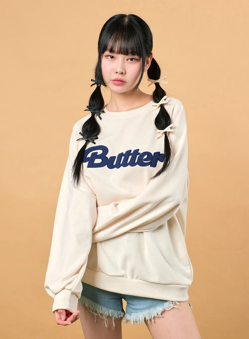 Butter Lettering Sweatshirt IJ430 - Shop Now