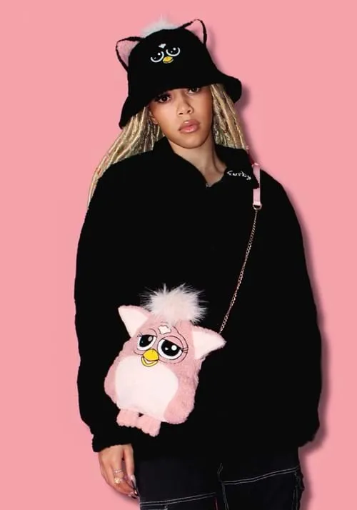 Fashionable Furby Pink Crossbody Purse