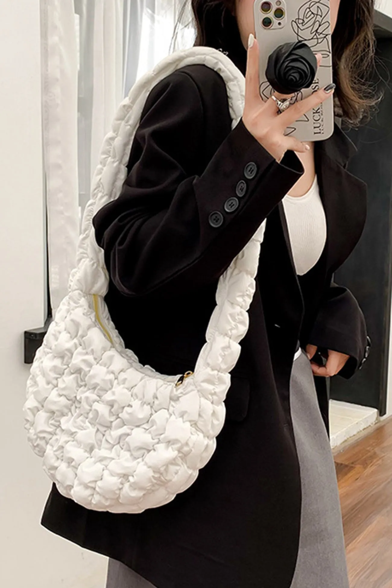 Candy Color Cloud Shoulder Bag