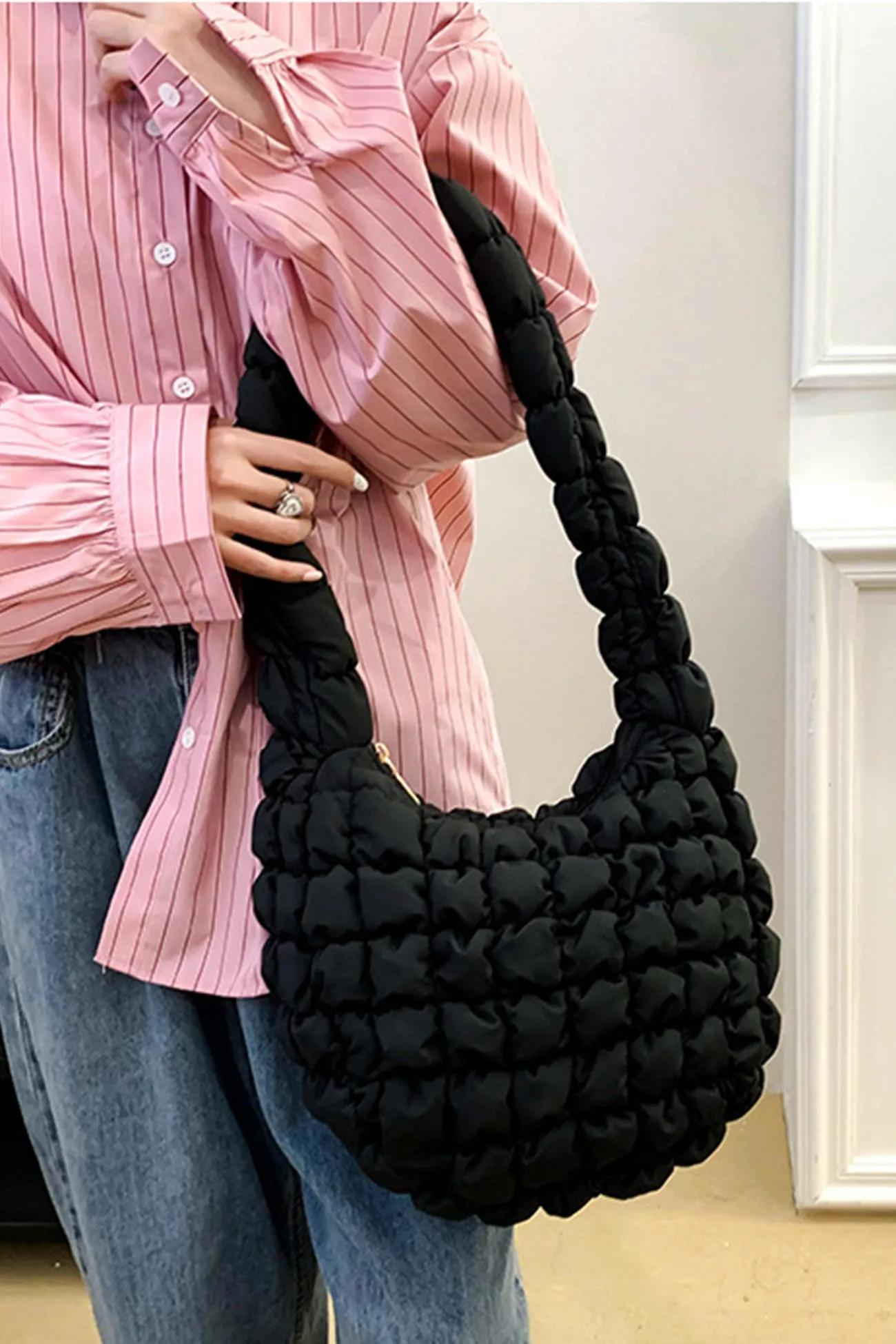 Candy Color Cloud Shoulder Bag