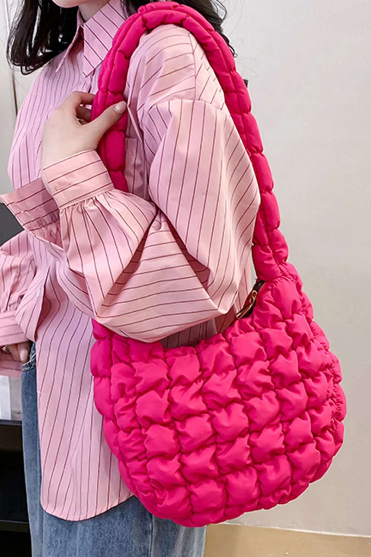 Candy Color Cloud Shoulder Bag