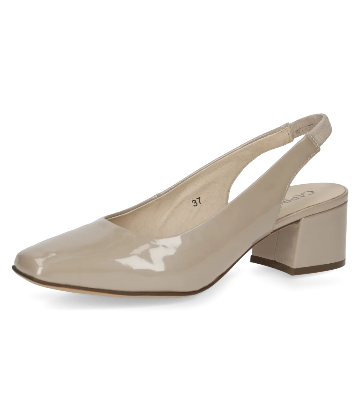 Caprice Anatomical Slingback Heels  Beige 29500