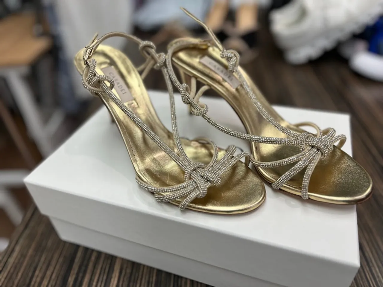 Casadeli gold heels, Size 8.5 new in box!  60066-S000642305