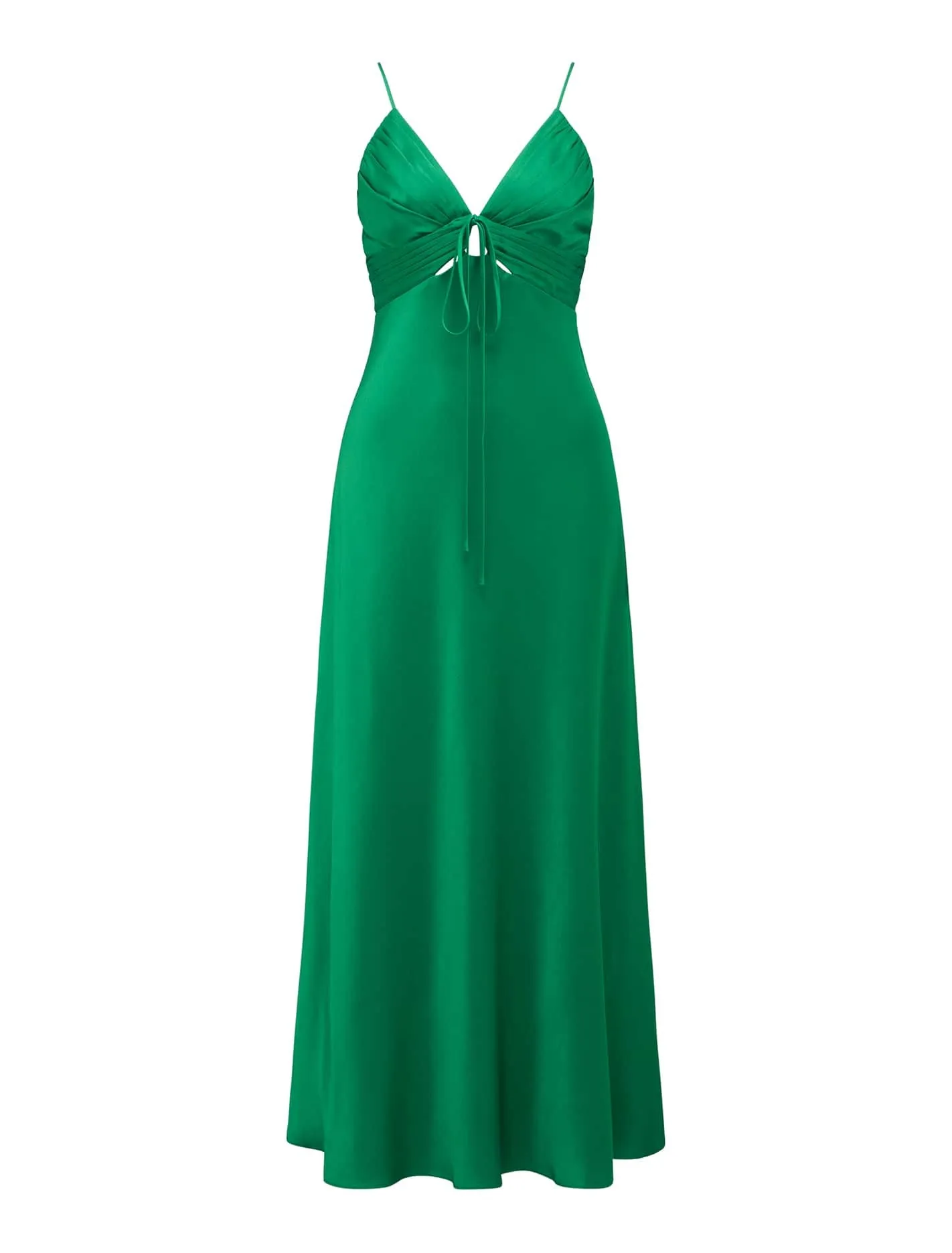 Cassia Satin Cut-Out Dress