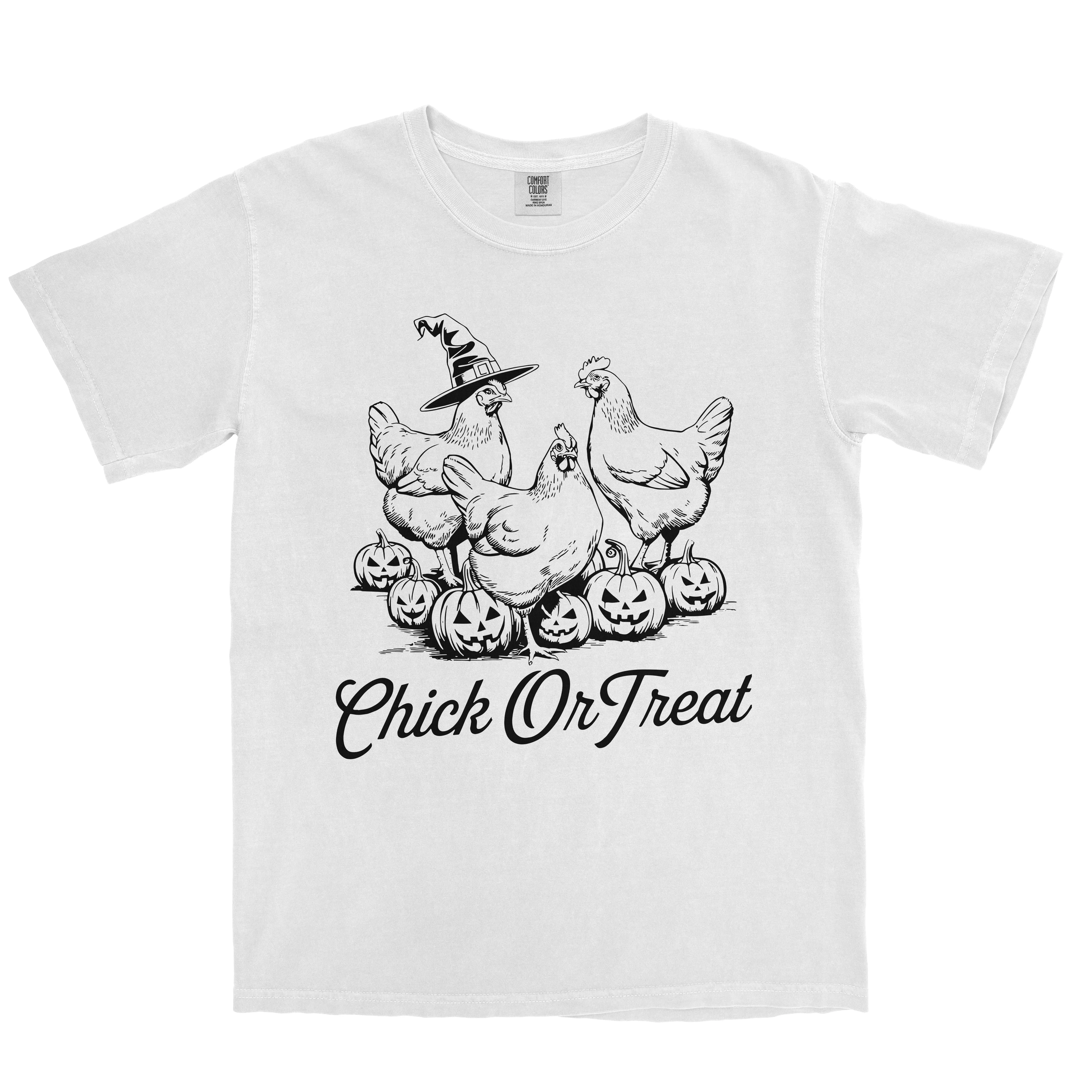 CHICK OR TREAT FARM HALLOWEEN SHIRT