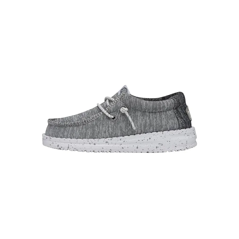 Children's Light Grey Sport Knit Sneakers