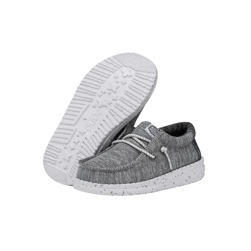 Children's Light Grey Sport Knit Sneakers