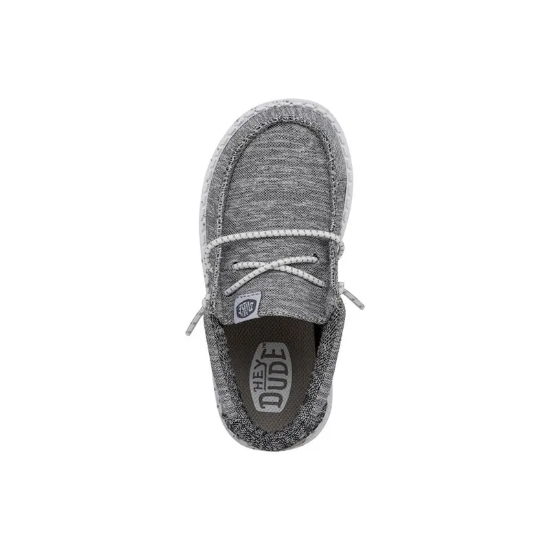 Children's Light Grey Sport Knit Sneakers