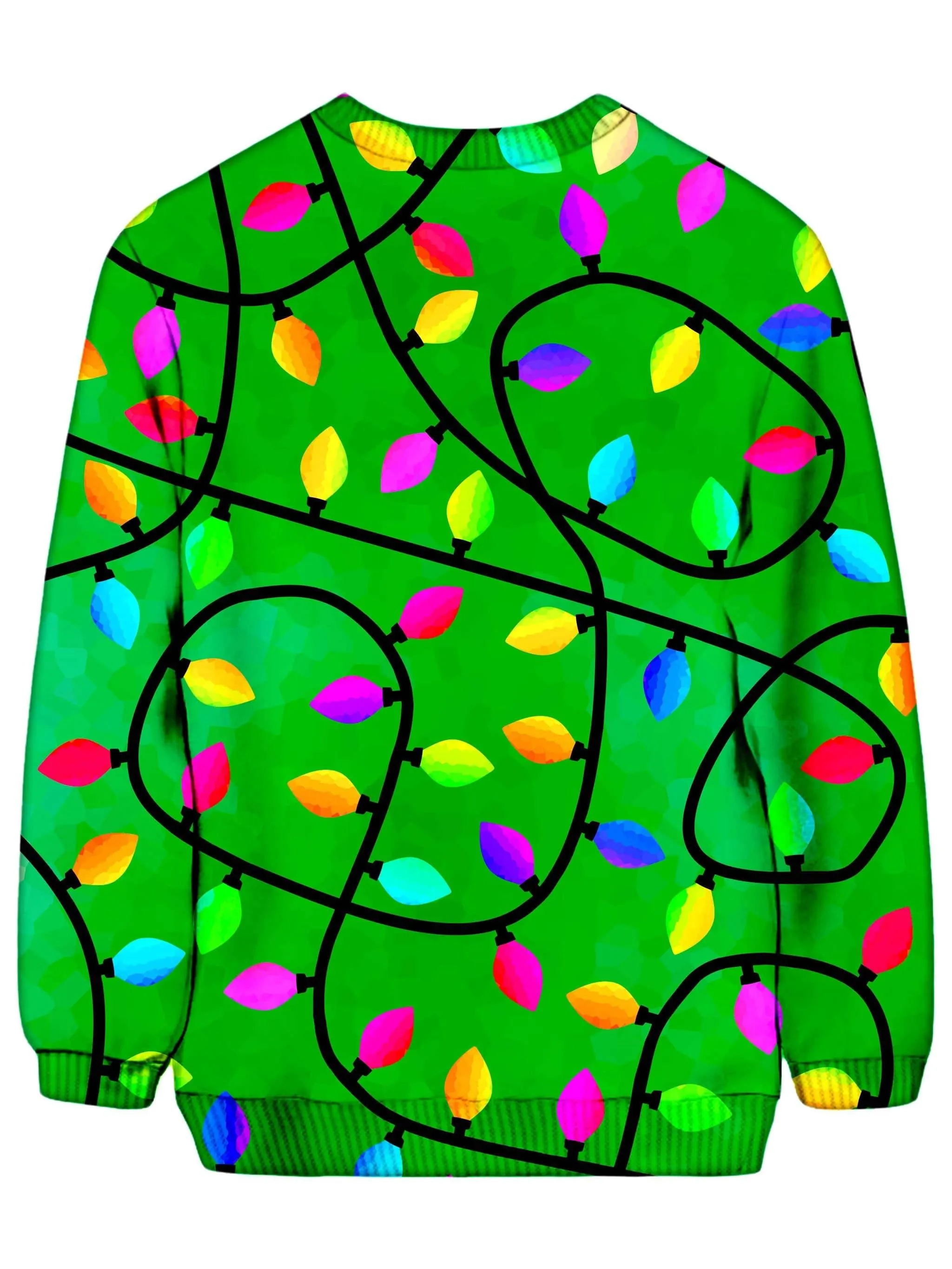 Christmas Lights Green Ugly Sweatshirt