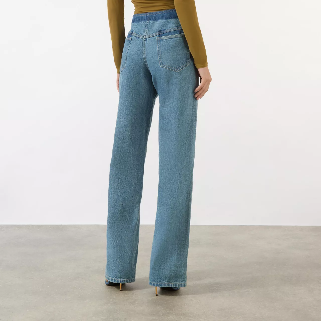 CHRISTOPHER ESBER Deconstruct Denim Jeans - Blue