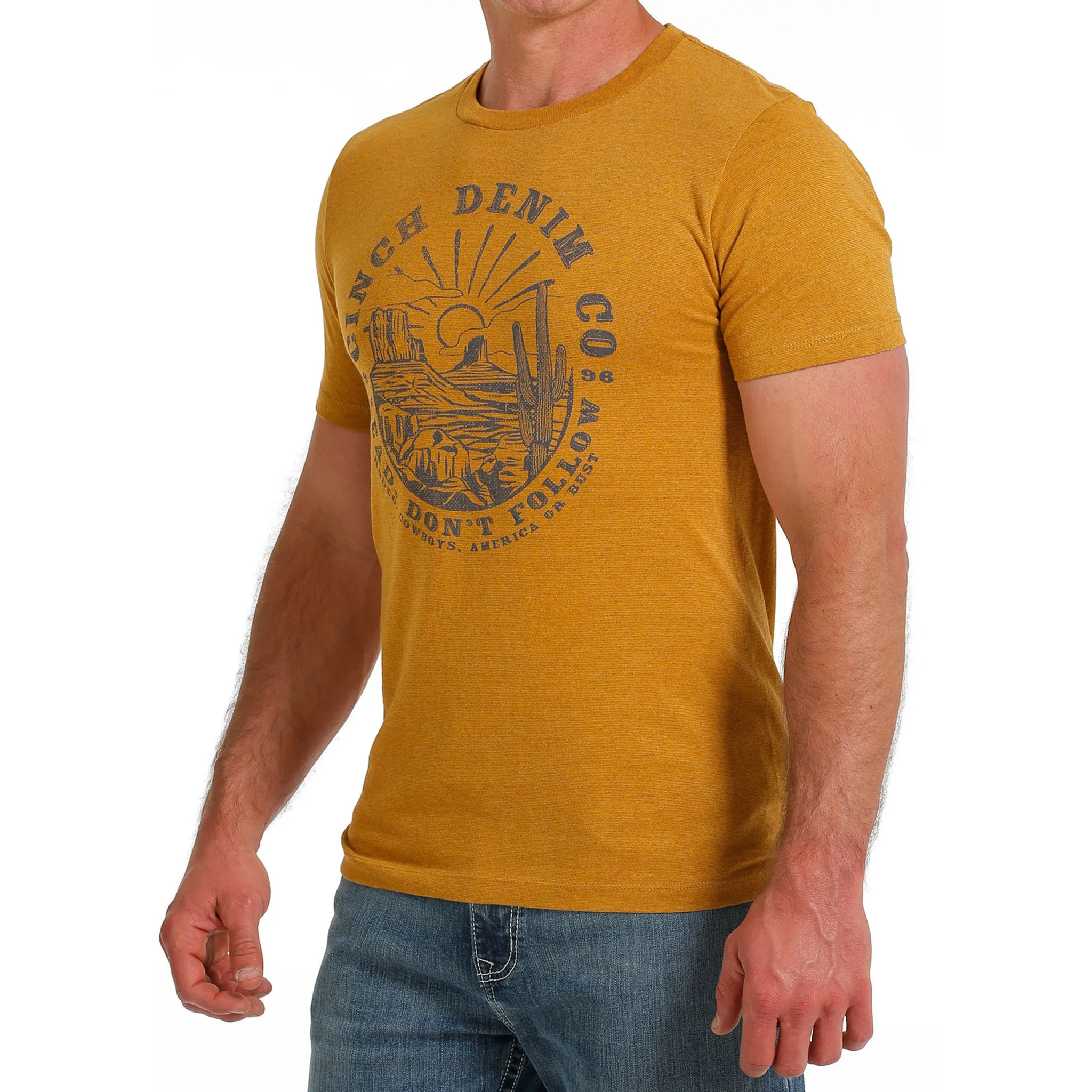 Men's Gold Cinch Tee Shirt