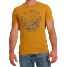 Men's Gold Cinch Tee Shirt