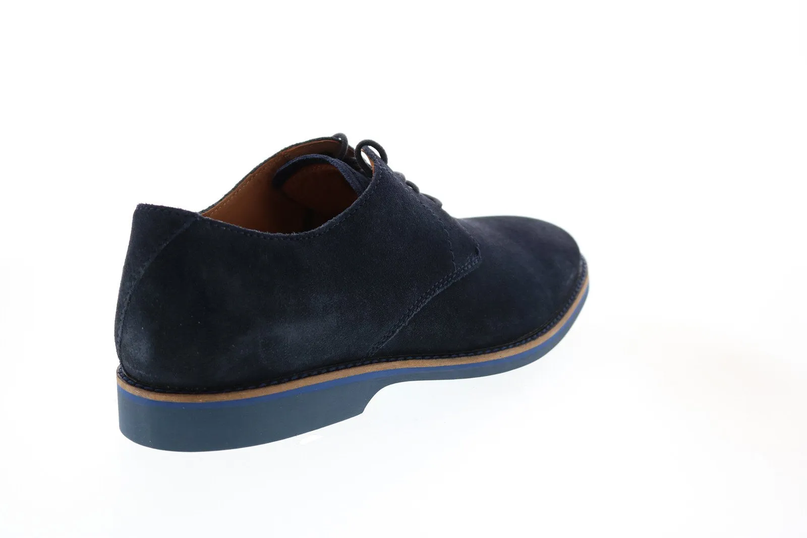 Clarks Atticus Lace 26152088 Men's Blue Suede Plain Toe Oxford Shoes