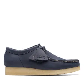 Clarks Wallabee blue leather oxfords for men