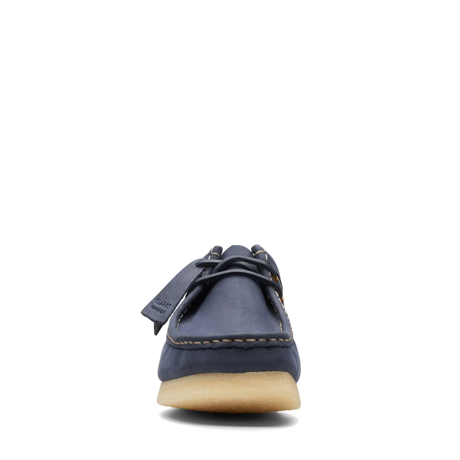 Clarks Wallabee blue leather oxfords for men